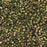 Toho Aiko Seed Beads, 11/0 #1702 'Gilded Marble Green' (4 Grams)