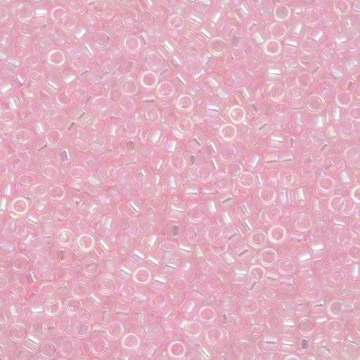 Toho Aiko Seed Beads, 11/0 #171D 'Transparent Ballerina Pink Rainbow' (4 Grams)