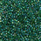 Toho Aiko Seed Beads, 11/0 #179 'Transparent Green Emerald Rainbow' (4 Grams)