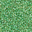 Toho Aiko Seed Beads, 11/0 #1830 'Clover-Lined Lt Jonquil Rainbow' (4 Grams)