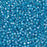 Toho Aiko Seed Beads, 11/0 #1835 'White-Lined Aqua Rainbow' (4 Grams)
