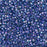 Toho Aiko Seed Beads, 11/0 #1837 'Enchanted Purple-Lined Aqua Rainbow' (4 Grams)