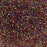 Toho Aiko Seed Beads, 11/0 #1842 'Teal-Lined Hyacinth Rainbow' (4 Grams)