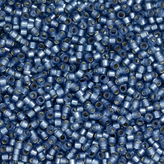 Toho Aiko Seed Beads, 11/0 #2102 'Translucent Silver-Lined Montana Blue' (4 Grams)
