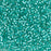 Toho Aiko Seed Beads, 11/0 #2104 'Translucent Silver-Lined Teal' (4 Grams)