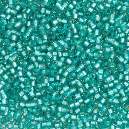 Toho Aiko Seed Beads, 11/0 #2104 'Translucent Silver-Lined Teal' (4 Grams)