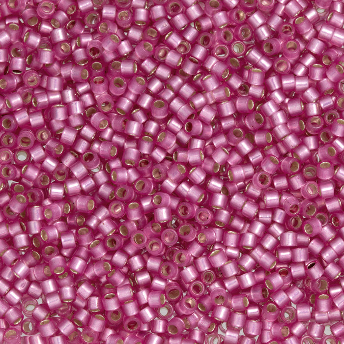 Toho Aiko Seed Beads, 11/0 #2106 'Translucent Silver-Lined Mauve' (4 Grams)