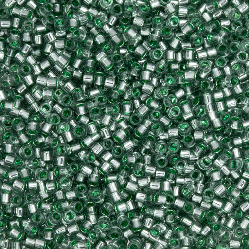 Toho Aiko Seed Beads, 11/0 #2202 'Transparent Silver-Lined Jade' (4 Grams)