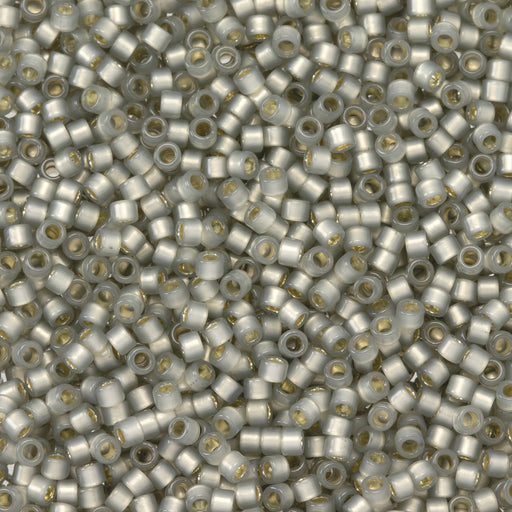 Toho Aiko Seed Beads, 11/0 #2250 'Transparent Silver-Lined Milky Topaz Gray' (4 Grams)