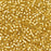 Toho Aiko Seed Beads, 11/0 #22F 'Matte Silver-Lined Lt Topaz' (4 Grams)