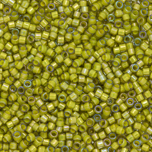 Toho Aiko Seed Beads, 11/0 #246 'Yellow-Lined Black Diamond' (4 Grams)