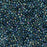 Toho Aiko Seed Beads, 11/0 #248 'Jet-Lined Aqua' (4 Grams)