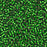 Toho Aiko Seed Beads, 11/0 #27BF 'Frosted Silver-Lined Grass Green' (4 Grams)
