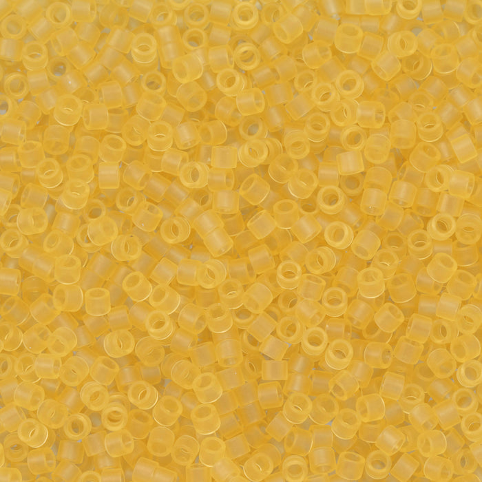 Toho Aiko Seed Beads, 11/0 #2F 'Transparent Frosted Lt Topaz' (4 Grams)