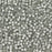 Toho Aiko Seed Beads, 11/0 #376 'White-Lined Med Gray' (4 Grams)