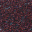Toho Aiko Seed Beads, 11/0 #381FM 'Frosted Oxblood-Lined Aqua' (4 Grams)
