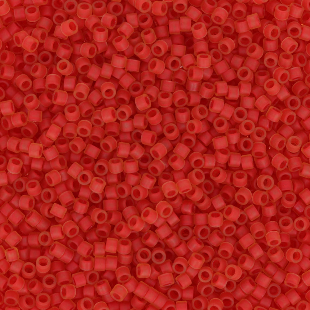 Toho Aiko Seed Beads, 11/0 #388FM 'Frosted Hyacinth-Lined Lt Topaz' (4 Grams)