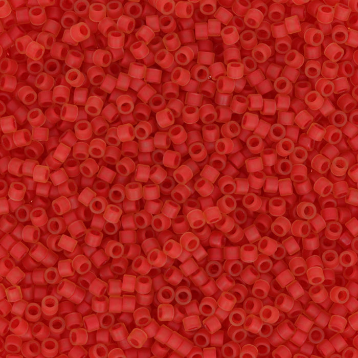 Toho Aiko Seed Beads, 11/0 #388FM 'Frosted Hyacinth-Lined Lt Topaz' (4 Grams)