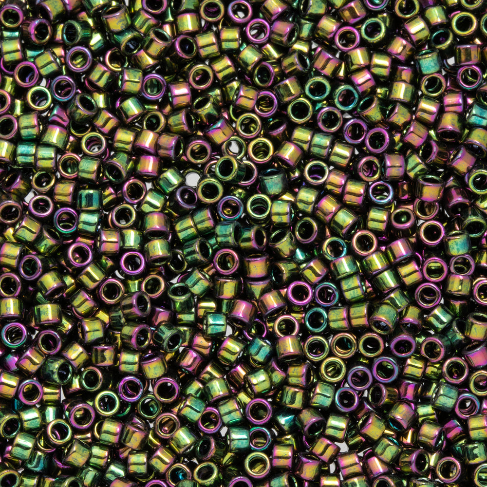 Toho Aiko Seed Beads, 11/0 #509 'High-Metallic Purple-Green Iris' (4 Grams)