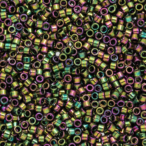 Toho Aiko Seed Beads, 11/0 #509 'High-Metallic Purple-Green Iris' (4 Grams)