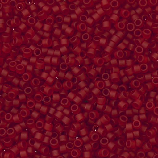 Toho Aiko Seed Beads, 11/0 #5CF 'Transparent Frosted Ruby' (4 Grams)