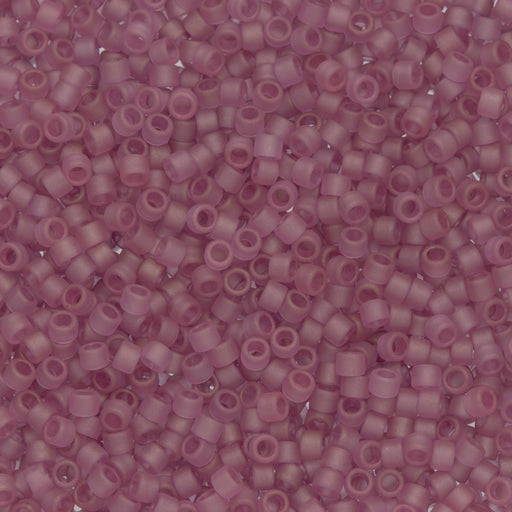 Toho Aiko Seed Beads, 11/0 #624F 'Transparent Frosted Amethyst Gold Luster' (4 Grams)