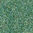 Toho Aiko Seed Beads, 11/0 #699 'Shamrock-Lined Crystal Rainbow' (4 Grams)