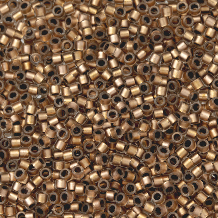 Toho Aiko Seed Beads, 11/0 #740F 'Matte Copper-Lined Crystal' (4 Grams)