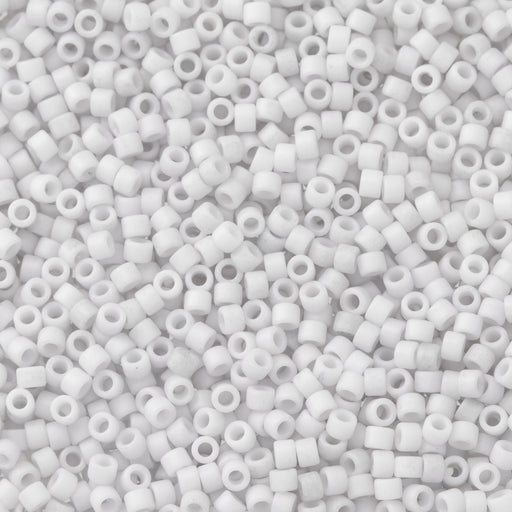 Toho Aiko Seed Beads, 11/0 #767 'Opaque Matte Cumulus Gray' (4 Grams)
