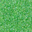 Toho Aiko Seed Beads, 11/0 #775 'Grass Green-Lined Crystal Rainbow' (4 Grams)