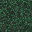 Toho Aiko Seed Beads, 11/0 #863 'Copper-Lined Emerald' (4 Grams)