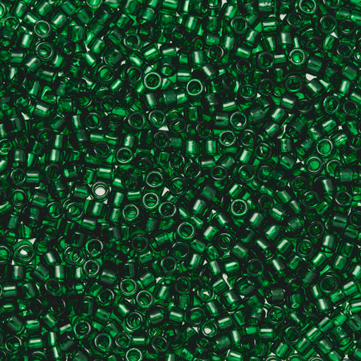 Toho Aiko Seed Beads, 11/0 #939 'Transparent Green Emerald' (4 Grams)