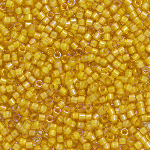 Toho Aiko Seed Beads, 11/0 #949 'Yellow-Lined Jonquil' (4 Grams)