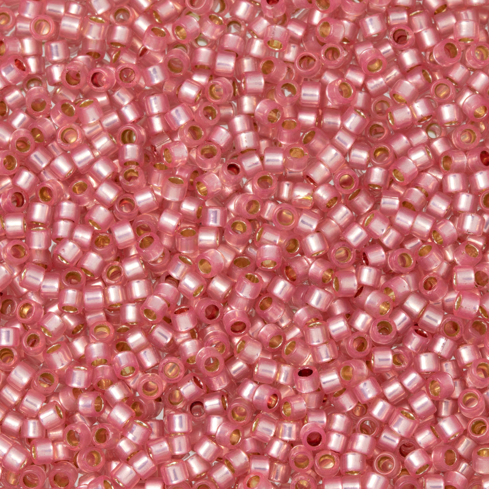 Toho Aiko Seed Beads, 11/0 #PF2106 'PermaFinish Translucent Silver-Lined Mauve' (4 Grams)