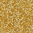 Toho Aiko Seed Beads, 11/0 #PF2110 'PermaFinish Translucent Silver-Lined Lt Topaz' (4 Grams)
