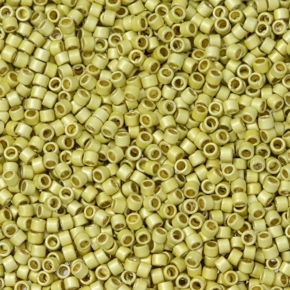 Toho Aiko Seed Beads, 11/0 #PF559F 'PermaFinish Galvanized Matte Yellow Gold' (4 Grams)