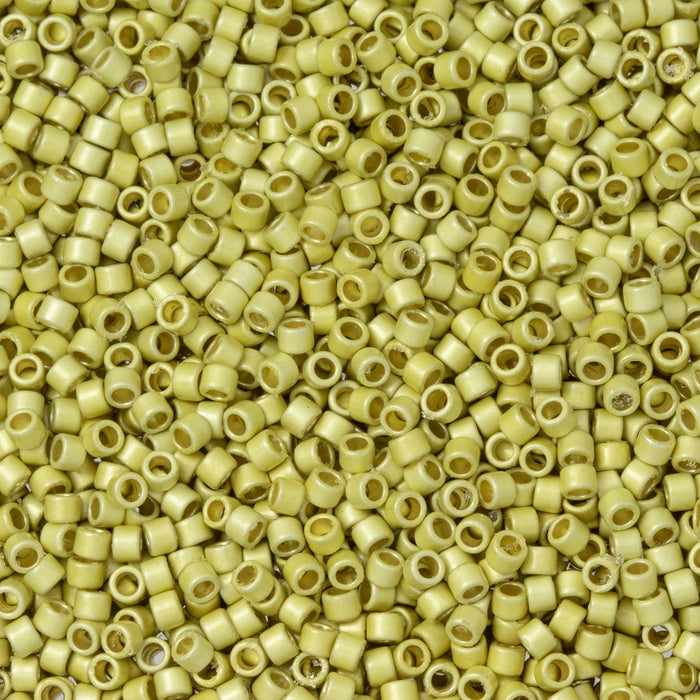 Toho Aiko Seed Beads, 11/0 #PF559F 'PermaFinish Galvanized Matte Yellow Gold' (4 Grams)