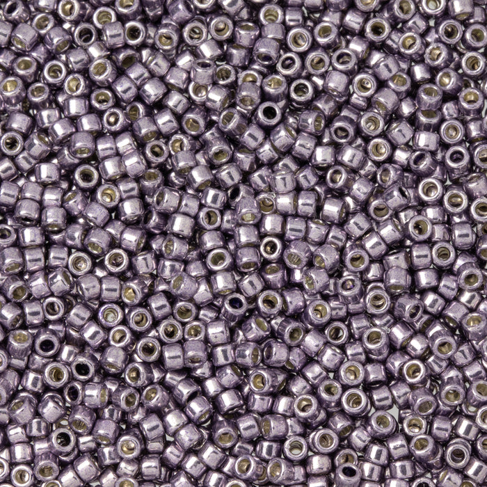 Toho Aiko Seed Beads, 11/0 #PF568 'PermaFinish Metallic Pink Pewter' (4 Grams)