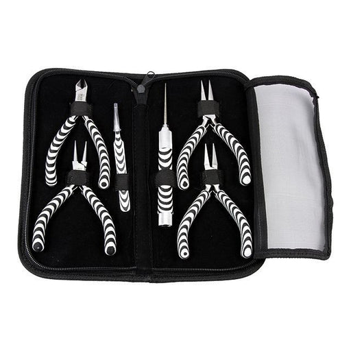 The Beadsmith Tool Kit, 6-Piece Zebra Pattern (1 Set)