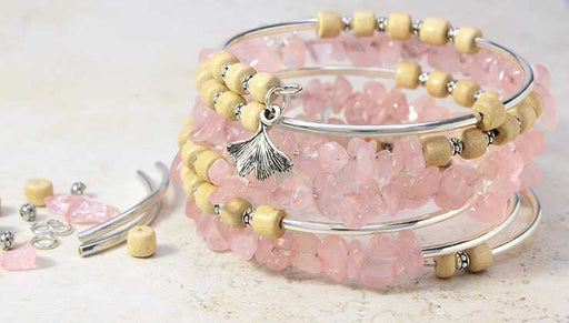 How to Make the Boho Gemstone Memory Wire Bracelet Kits by Beadaholique