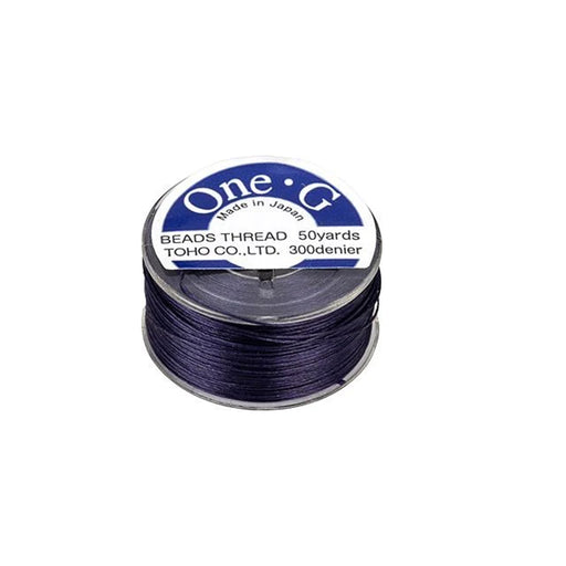 Toho One-G Nylon Beading Thread, Navy (50 Yard Spool)