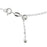 Finished Adjustable Chain Necklace, 1mm Cable Links with Clasp Assembly, 22 Inches, Sterling Silver