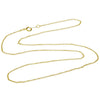 Finished Cable Chain Necklace, 1.2x1mm Oval Links with Spring Ring Clasp, 20 Inches, 14K Gold FIlled