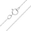 Finished Roped Chain Necklace, Twisted with Spring Ring Clasp, 18 Inches, Sterling Silver