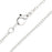 Finished Cable Chain Necklace, Oval Links with Lobster Clasp 2x1.8mm, 16 Inches, Silver Plated
