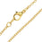 Finished Cable Chain Necklace, Oval Links with Lobster Clasp 2x1.8mm, 18 Inches, 22K Gold Plated