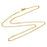 Finished Rolo Chain Necklace, Round Links with Lobster Clasp 2mm, 18 Inches, 22K Gold Plated