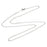 Finished Rolo Chain Necklace, Round Links with Lobster Clasp 2mm, 18 Inches, Silver Plated