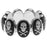 Crystal and Chrome Skull Bracelet (Reboot)