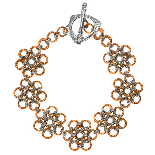 Retired - Japanese 12-in-2 Flower Chain Maille Bracelet